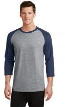 Port & Company® Core Blend Adult Unisex 5oz 50/50 ctn poly 3/4-Sleeve Raglan T-shirt